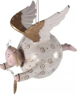 Dicker Schwebeengel, Schutzengel, In 3 Farben - 18x18x18 Cm