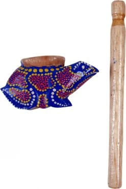 Musikinstrument Aus Holz, Musik Percussion Rhythmus Klang Instrument, Handgearbeitet - Drehrassel 1