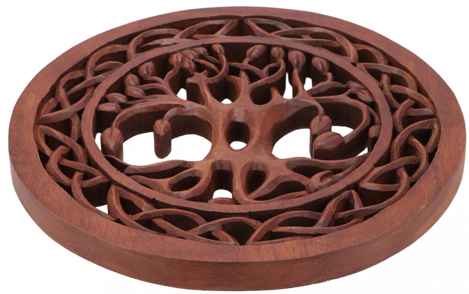 Geschnitztes Wandbild Deko Wandrelief Tree Of Life - Lebensbaum - 2x30x30 Cm Ø30 Cm 2 Geschnitztes Wandbild Deko Wandrelief Tree Of Life - Lebensbaum - 2x30x30 Cm Ø30 Cm – Bild 2