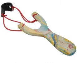 Katapult, Steinschleuder Kokosholz Farbig - Modell 3 - 18x8x1,5 Cm