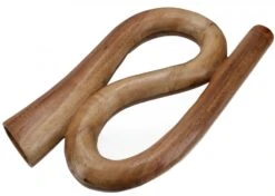 Rundes Didgeridoo (Holz) - Modell 6 - 50x30x6 Cm
