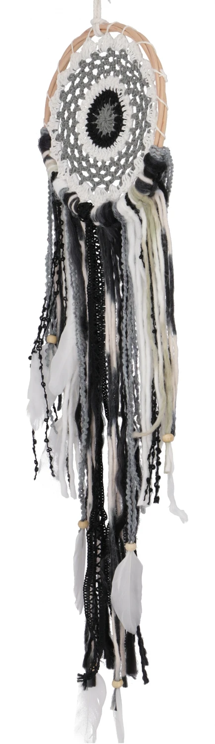 Traumfänger - Natur/schwarz 16 Cm 2 Traumfänger - Natur/schwarz 16 Cm – Bild 2