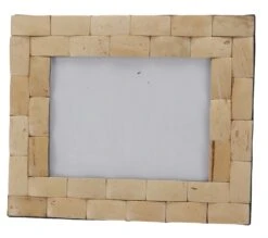 Patchwork Bilderrahmen Aus Kokosnuss, Standbilderrahmen - Natur - 24x20x1 Cm -Deko Haus Store f 19 09 9 abuecher 37