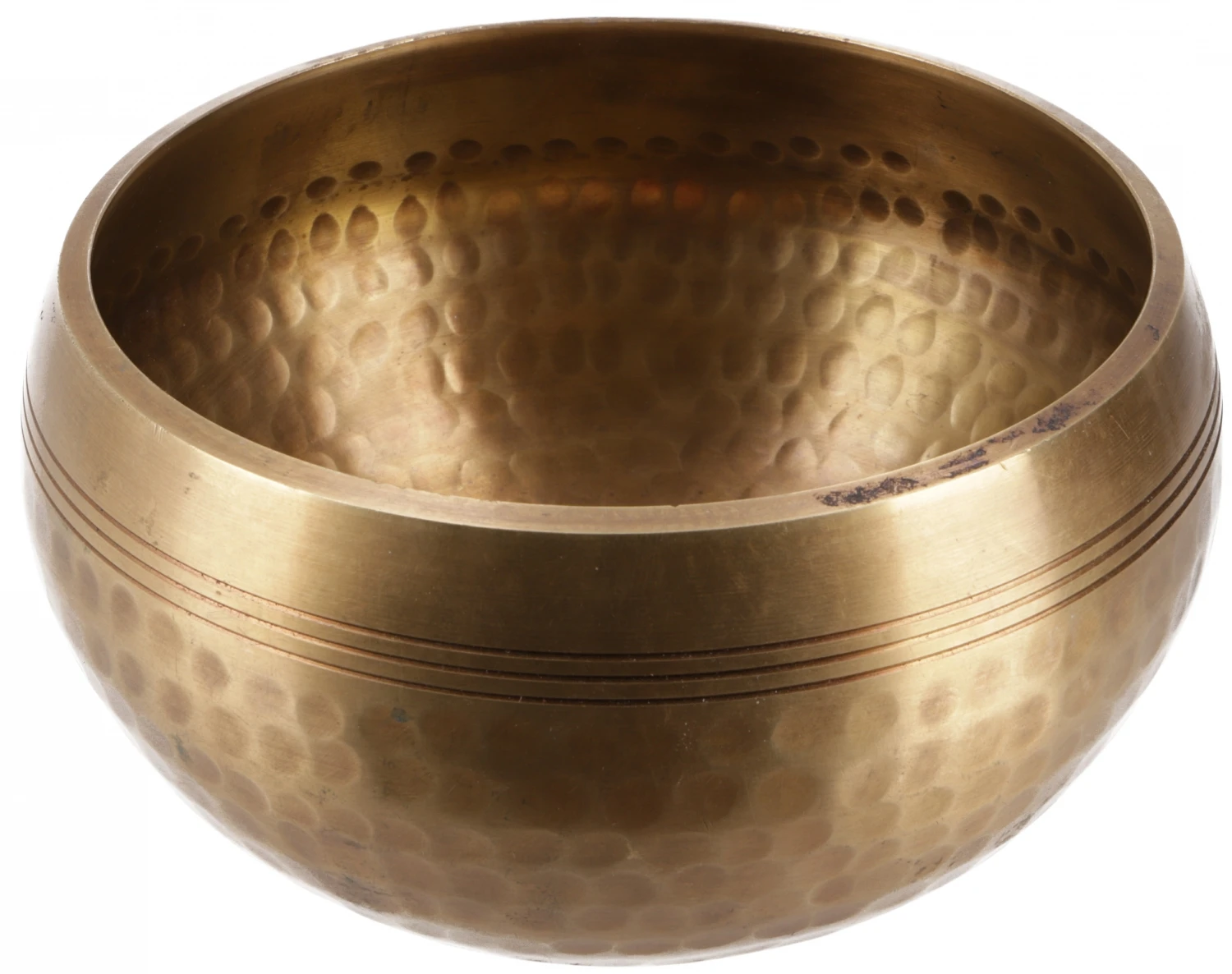 Klangschale Aus Nepal, Handgefertigt Aus Massivem Messing Mit Hammerschlag Verzierungen, Incl. Klöppel - Ø 15 Cm 2 Klangschale Aus Nepal, Handgefertigt Aus Massivem Messing Mit Hammerschlag Verzierungen, Incl. Klöppel - Ø 15 Cm – Bild 2