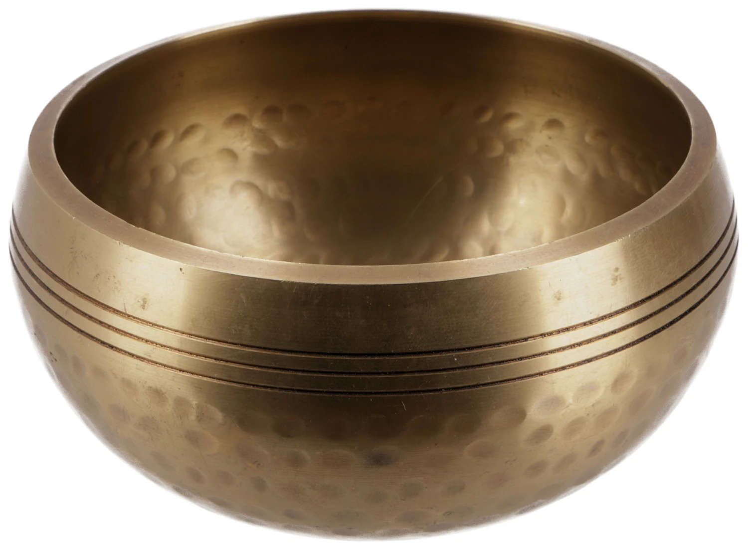 Klangschale Aus Nepal, Handgefertigt Aus Massivem Messing Mit Hammerschlag Verzierungen, Incl. Klöppel - Ø 13 Cm 2 Klangschale Aus Nepal, Handgefertigt Aus Massivem Messing Mit Hammerschlag Verzierungen, Incl. Klöppel - Ø 13 Cm – Bild 2