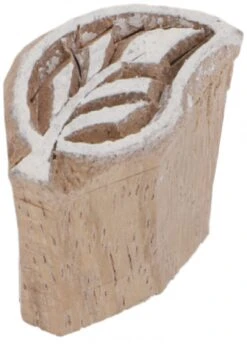Indischer Textilstempel, Holz Stoffdruckstempel, Blaudruck Stempel, Druck Modell - 2,5*1,5 Cm Blatt 3