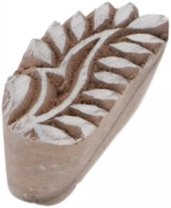 Indischer Textilstempel, Holz Stoffdruckstempel, Blaudruck Stempel, Druck Modell - 3,5*1,5 Cm Blatt 2