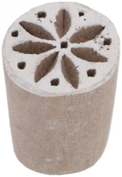 Indischer Textilstempel, Holz Stoffdruckstempel, Blaudruck Stempel, Druck Modell - Ø 2 Cm Sternblüte 2
