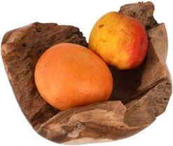 Kleine Obstschale, Holzschale Dekoobjekt Aus Wurzelholz - Modell V5 - 8x23x20 Cm