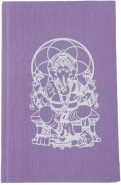Notizbuch, Tagebuch - Ganesh Violett - 17x11x1 Cm -Deko Haus Store f 28 104nepal taschen 103