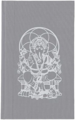 Notizbuch, Tagebuch - Ganesh Grau - 17x11x1 Cm -Deko Haus Store f 28 104nepal taschen 97