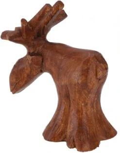 Geschnitzte Kleine Deko Figur - Fancy Elch 4 - 9x8x4,5 Cm -Deko Haus Store f 28 104overall dilip babu 40