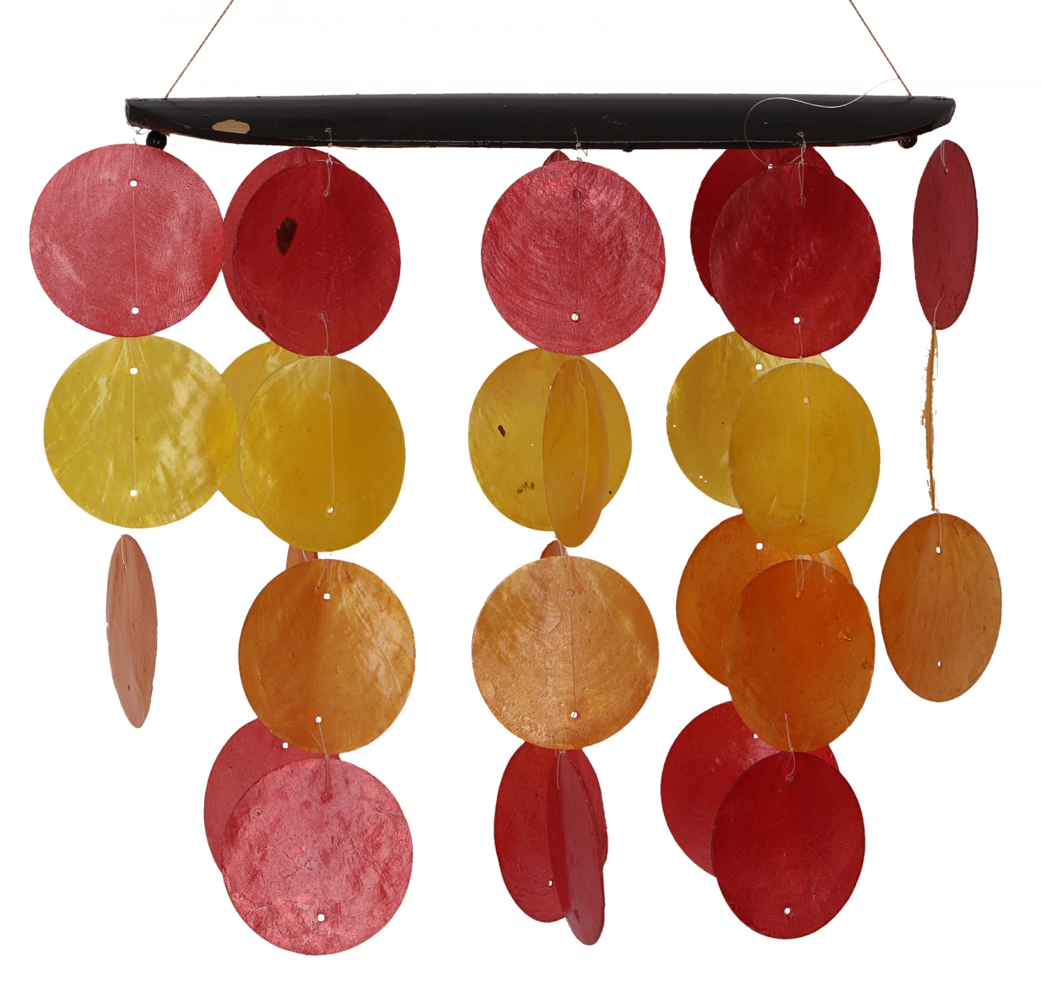 Langes Muschel Windspiel, Klangspiel - Sommer Farben - 30x20 Cm 2 Langes Muschel Windspiel, Klangspiel - Sommer Farben - 30x20 Cm – Bild 2