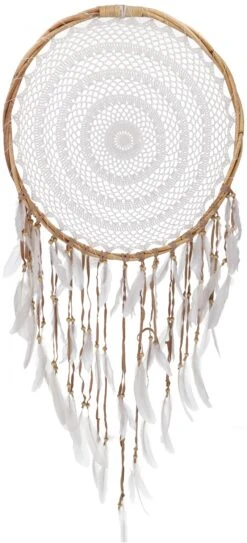 Großer Exclusiver Traumfänger - Weiß 50 Cm