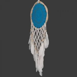 Traumfänger Mit Gehäkelter Spitze - Blau 22 Cm 9 Traumfänger Mit Gehäkelter Spitze - Blau 22 Cm -Deko Haus Store f 9 3 bali 28s