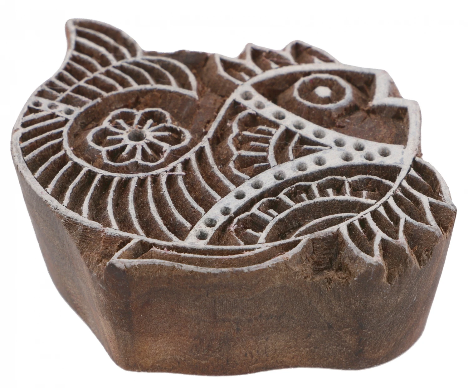 Indischer Textilstempel, Holz Stoffdruckstempel, Blaudruck Stempel, Druck Modell - 6*8 Cm Fisch 1 2 Indischer Textilstempel, Holz Stoffdruckstempel, Blaudruck Stempel, Druck Modell - 6*8 Cm Fisch 1 – Bild 2