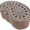 Indischer Textilstempel, Holz Stoffdruckstempel, Blaudruck Stempel, Druck Modell - 4*7 Cm Paisley 1