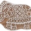 Indischer Textilstempel, Holz Stoffdruckstempel, Blaudruck Stempel, Druck Modell - 5*8 Cm Elefant 1