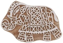 Indischer Textilstempel, Holz Stoffdruckstempel, Blaudruck Stempel, Druck Modell - 5*8 Cm Elefant 1
