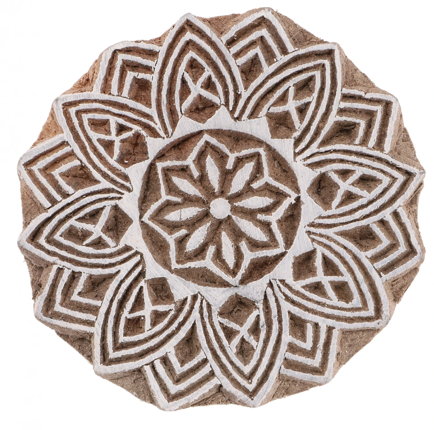 Indischer Textilstempel, Holz Stoffdruckstempel, Blaudruck Stempel, Druck Modell - Ø 6 Cm Mandala 2 2 Indischer Textilstempel, Holz Stoffdruckstempel, Blaudruck Stempel, Druck Modell - Ø 6 Cm Mandala 2 – Bild 2