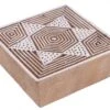 Indischer Textilstempel, Holz Stoffdruckstempel, Blaudruck Stempel, Druck Modell - 7*7 Cm Stern 1