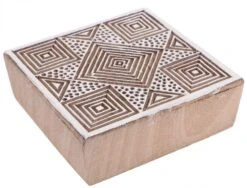 Indischer Textilstempel, Holz Stoffdruckstempel, Blaudruck Stempel, Druck Modell - 7*7 Cm Stern 2
