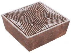 Indischer Textilstempel, Holz Stoffdruckstempel, Blaudruck Stempel, Druck Modell - 7*7 Cm Stern 3