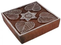 Indischer Textilstempel, Holz Stoffdruckstempel, Blaudruck Stempel, Druck Modell - 10*10 Cm Mandala 4