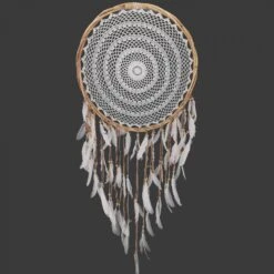 Großer Exclusiver Traumfänger - Weiß 50 Cm -Deko Haus Store f 9 3 traumfaenger klein 2