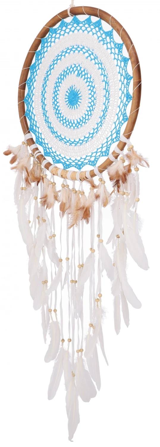 Traumfänger - Blau/weiß 44 Cm 2 Traumfänger - Blau/weiß 44 Cm – Bild 2