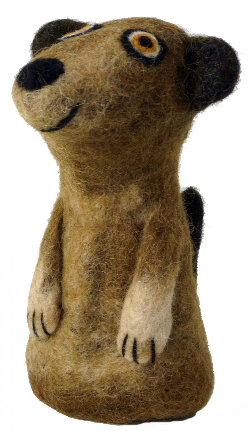 Filz Eierwärmer, Handgemachter Filzdekoration Aus Nepal, Filztier - Erdmännchen Braun 1 Filz Eierwärmer, Handgemachter Filzdekoration Aus Nepal, Filztier - Erdmännchen Braun