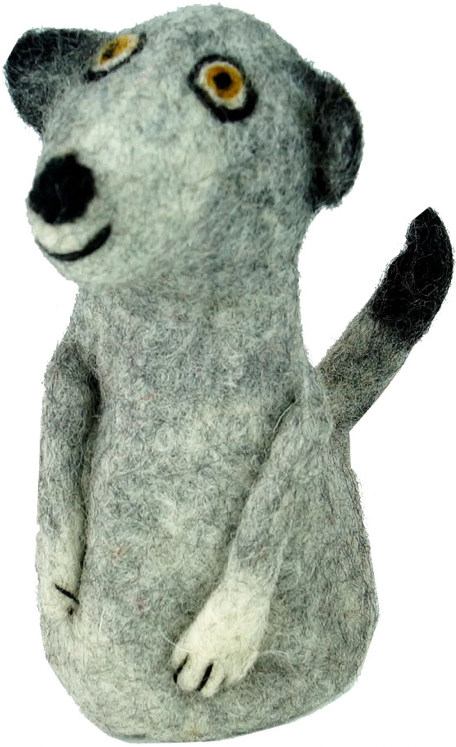 Filz Eierwärmer, Handgemachter Filzdekoration Aus Nepal, Filztier - Erdmännchen Grau 1 Filz Eierwärmer, Handgemachter Filzdekoration Aus Nepal, Filztier - Erdmännchen Grau