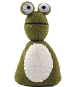 Filz Eierwärmer, Handgemachter Filzdekoration Aus Nepal, Filztier - Frosch Fancy