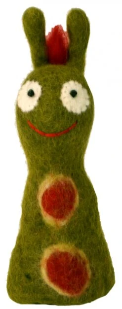 Filz Eierwärmer, Handgemachter Filzdekoration Aus Nepal, Filztier - Raupe