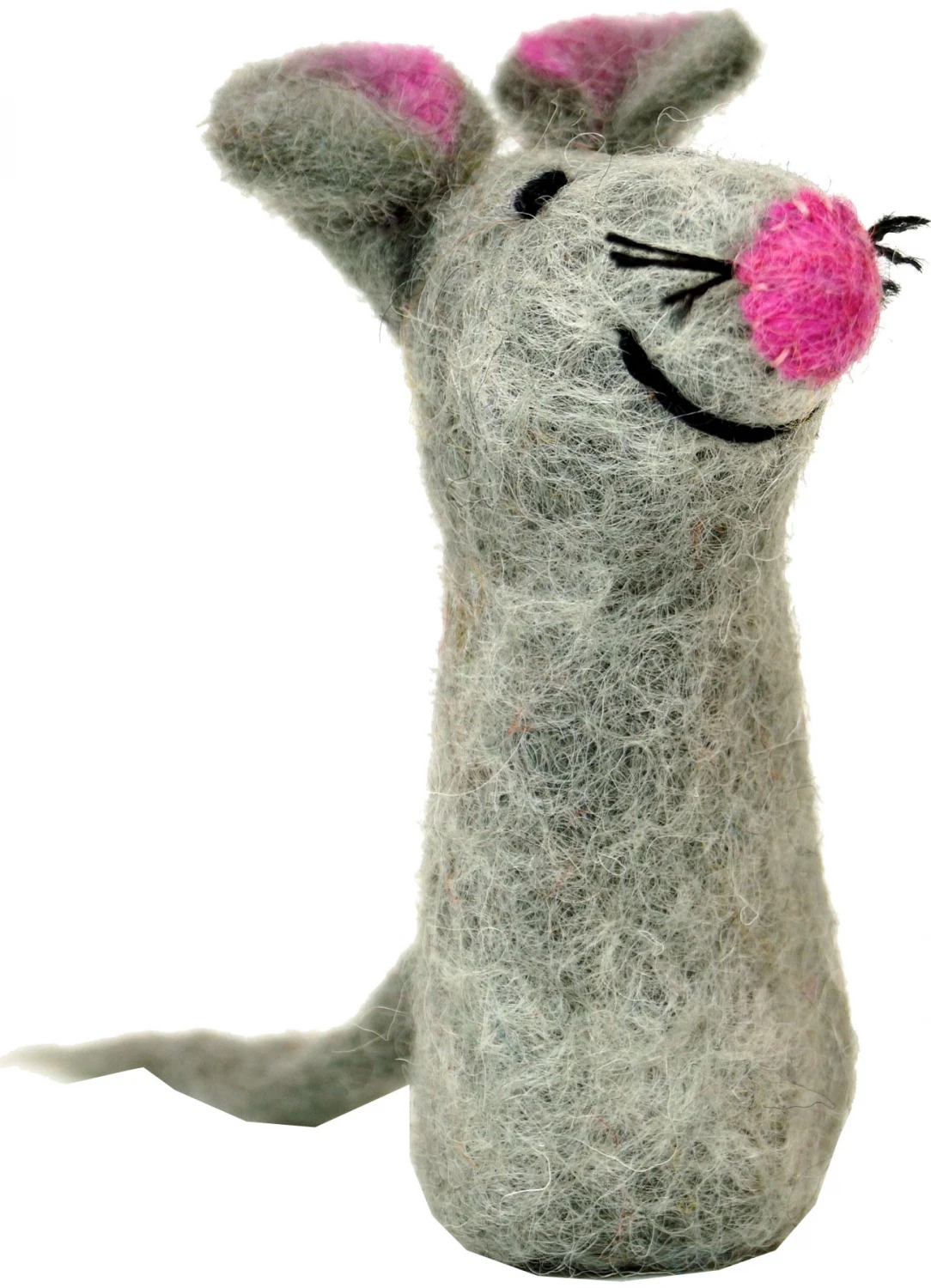 Handgemachte Fingerpuppe Aus Filz - Maus - 9x4x3 Cm 1 Handgemachte Fingerpuppe Aus Filz - Maus - 9x4x3 Cm