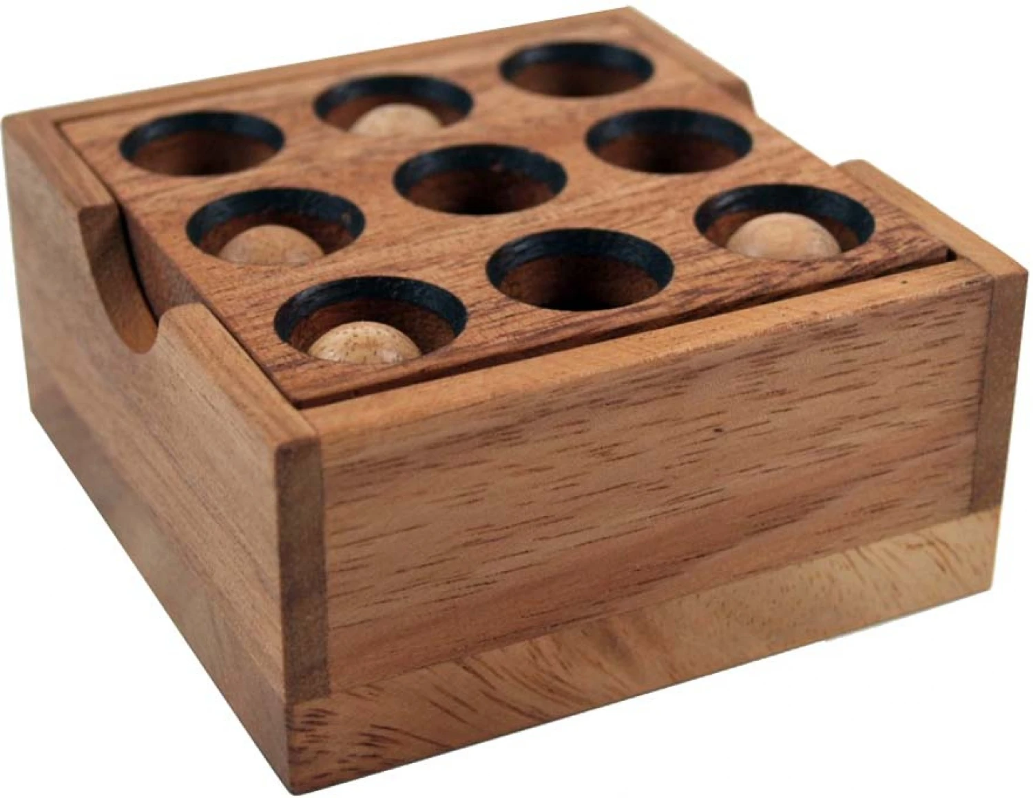 Holzspiel, Geschicklichkeitsspiel, Knobelspiel - Golf Puzzle - 4,5x8,5x8,5 Cm 1 Holzspiel, Geschicklichkeitsspiel, Knobelspiel - Golf Puzzle - 4,5x8,5x8,5 Cm