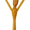 Musikinstrument Aus Holz, Musik Percussion Rhythmus Klang Instrument, Handgearbeitet - Handrassel 3 - 21x11x2 Cm