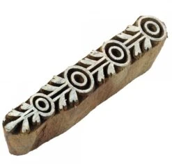 Indischer Textilstempel, Holz Stoffdruckstempel, Blaudruck Stempel, Druck Modell - 8*3 Cm Bordüre 2