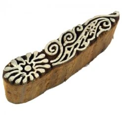 Indischer Textilstempel, Holz Stoffdruckstempel, Blaudruck Stempel, Druck Modell - 2*8 Cm Bordüre 3