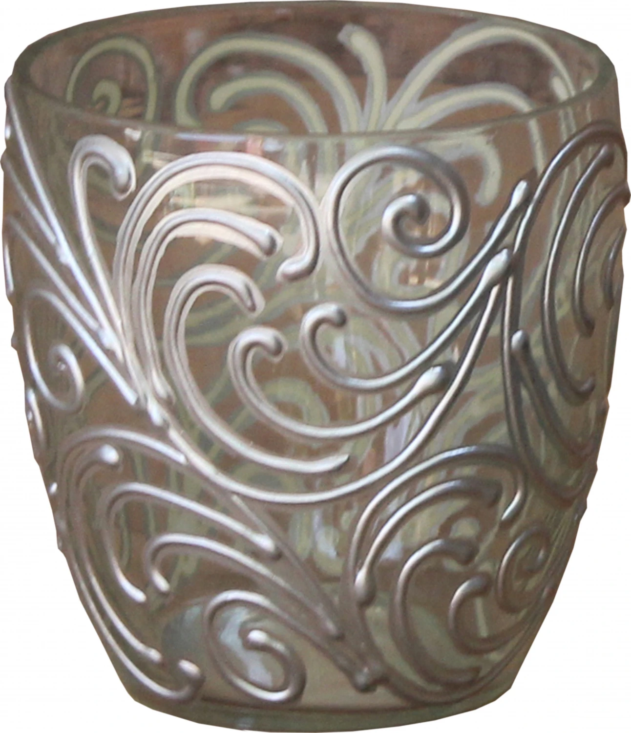 Verziertes Glas - 10x9x9 Cm 1 Verziertes Glas - 10x9x9 Cm