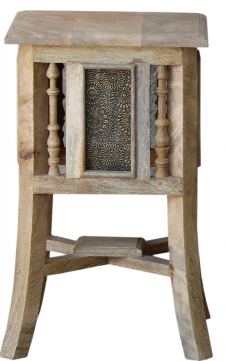 Orientalischer Beistelltisch Mit Messing Dekoration - Größe S 45cm 2 Orientalischer Beistelltisch Mit Messing Dekoration - Größe S 45cm – Bild 2