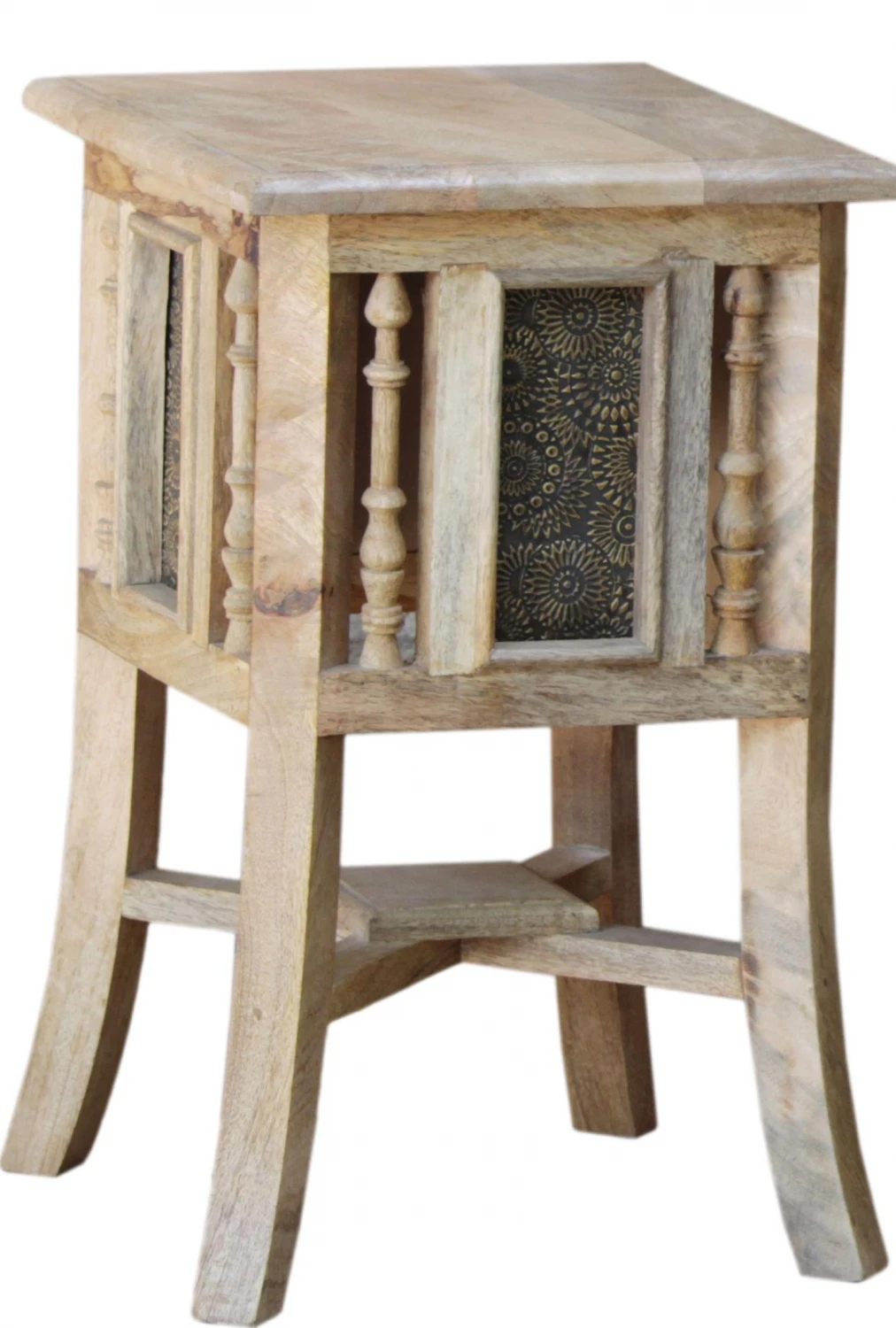 Orientalischer Beistelltisch Mit Messing Dekoration - Größe S 45cm 1 Orientalischer Beistelltisch Mit Messing Dekoration - Größe S 45cm