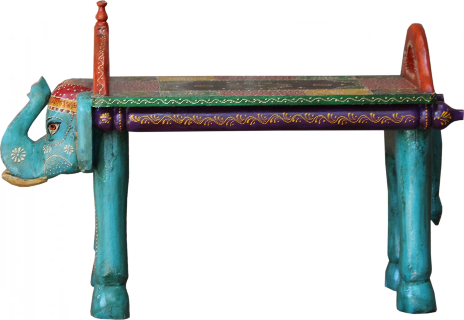 Vintage Sitzbank, Flurbank, Beistelltisch In Elefantenform - Modell 26 - 50x74x31 Cm 2 Vintage Sitzbank, Flurbank, Beistelltisch In Elefantenform - Modell 26 - 50x74x31 Cm – Bild 2