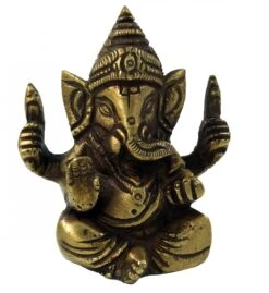Messingfigur Ganesha Statue7 Cm - Motiv 9