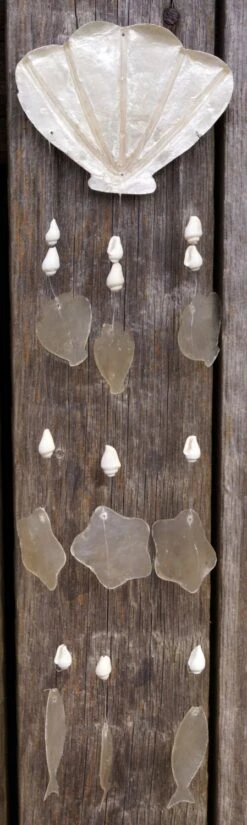 Mobile Aus Muschelstücken - Muschel 1 - 40x13x0,5 Cm