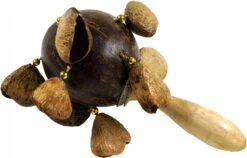 Musikinstrument Aus Holz, Musik Percussion Rhythmus Klang Instrument, Handgearbeitet Nutshaker - Handrassel 1 - 27x9x6 Cm
