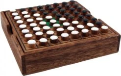 Brettspiel, Gesellschaftsspiel Aus Holz - Othello, Holzspiel - 3x13x13 Cm