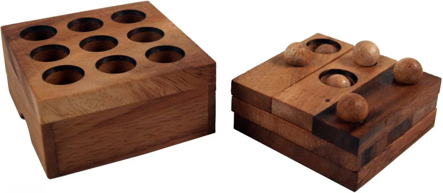 Holzspiel, Geschicklichkeitsspiel, Knobelspiel - Golf Puzzle - 4,5x8,5x8,5 Cm 2 Holzspiel, Geschicklichkeitsspiel, Knobelspiel - Golf Puzzle - 4,5x8,5x8,5 Cm – Bild 2