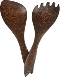 Kokosholz Salatbesteck - 2 - 27x10x1 Cm
