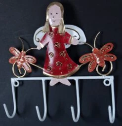 Hakenleiste Mit Figuren, Ethno Kleiderhaken, Metall Kleiderhaken - Engel - 17x17 Cm 5 Hakenleiste Mit Figuren, Ethno Kleiderhaken, Metall Kleiderhaken - Engel - 17x17 Cm -Deko Haus Store p8245254
